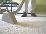 carpet cleaner in action